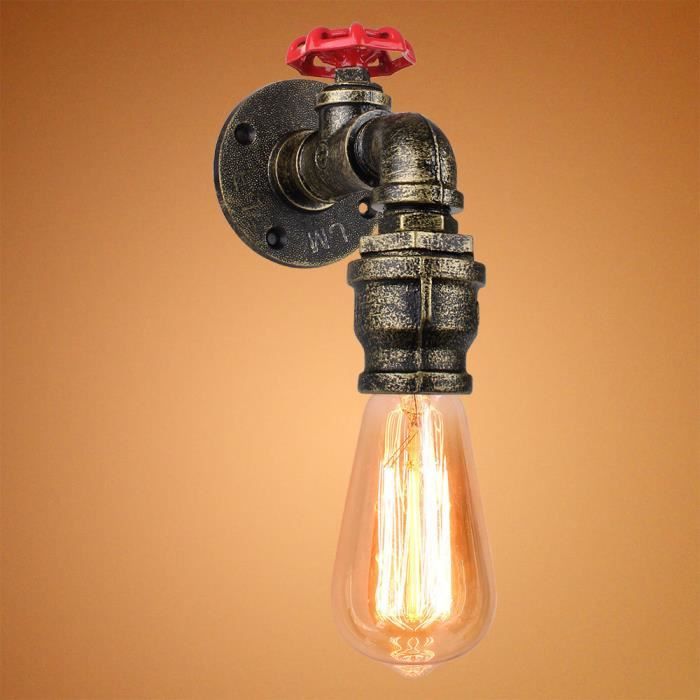 UNI E27 Applique Lampe Murale Intérieur Luminaire Industrielle Bronzé