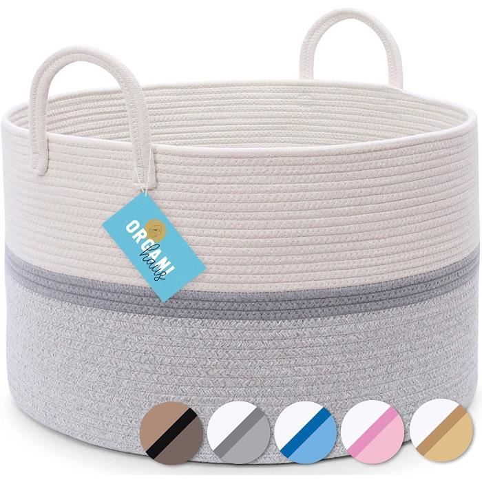 Lot De 3 Paniers De Rangement à Anses En Osier Coloris Naturel