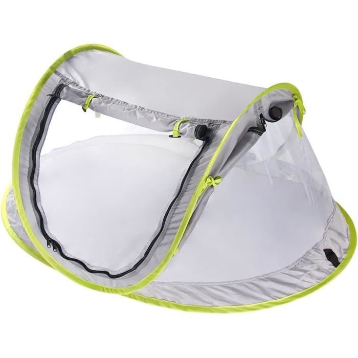 BÉABA Tente De Plage Breezynest 2-en-1 – UPF50+ Anti-UV – 0-24 Mois – Pop-up, Moustiquaire, Sac De Transport – Kaki