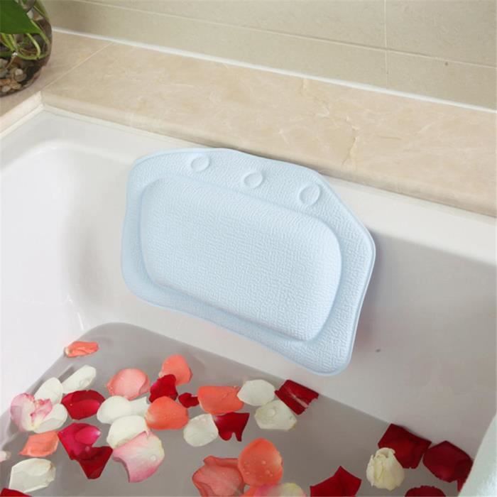 Yosoo Oreiller De Baignoire Gonflable Antidérapant – Coussin Appui-Tête Relaxation Avec 2 Ventouses, Confort Spa Maison