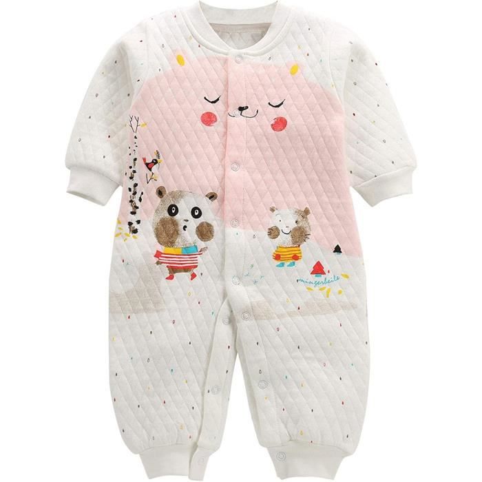 Combinaison B?�b?� Gigoteuse Avec Jambes Combi-Short Manches Longues Barboteuse Pyjama Primtemps 