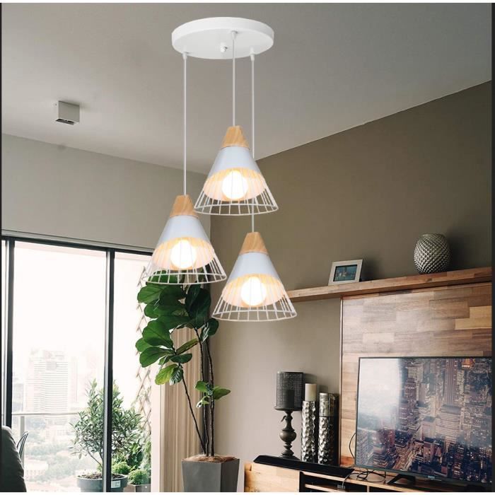 Lustre insdustriel lampe vintage suspension rétro 1,3 kg gris
