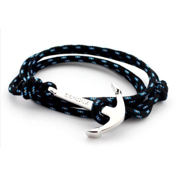 Bracelet Cuir Homme Femme Mixte Tendance Swag Rock Punk Mode