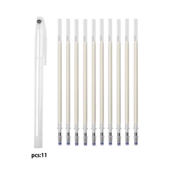 10 Stylos Marqueurs Tissu Effaçables ZOCONE - 7 Couleurs Pour Couture, Quilting Et Maroquinerie