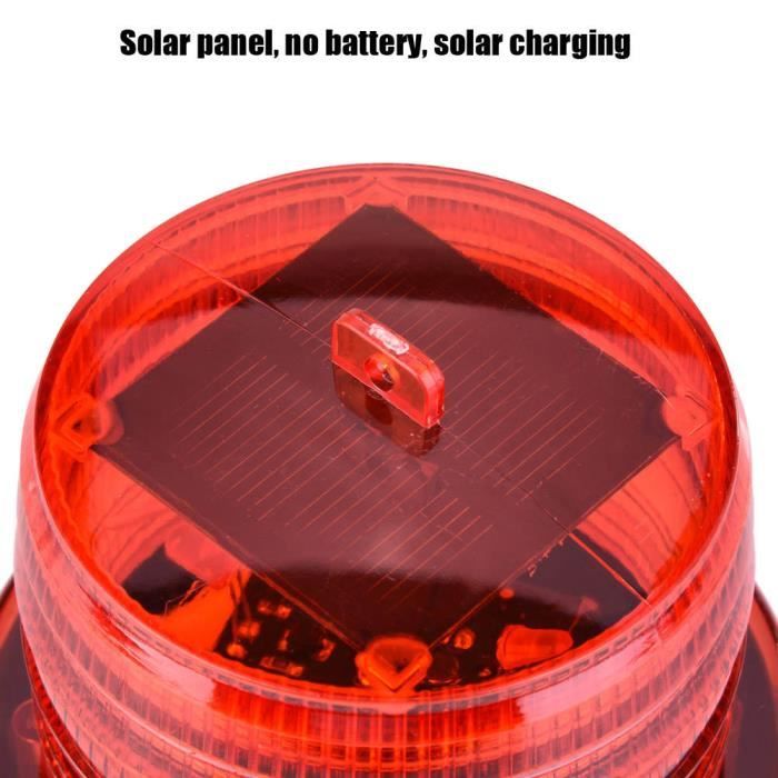 Feu d'avertissement rond clignotant à LED sur batterie | WURTH