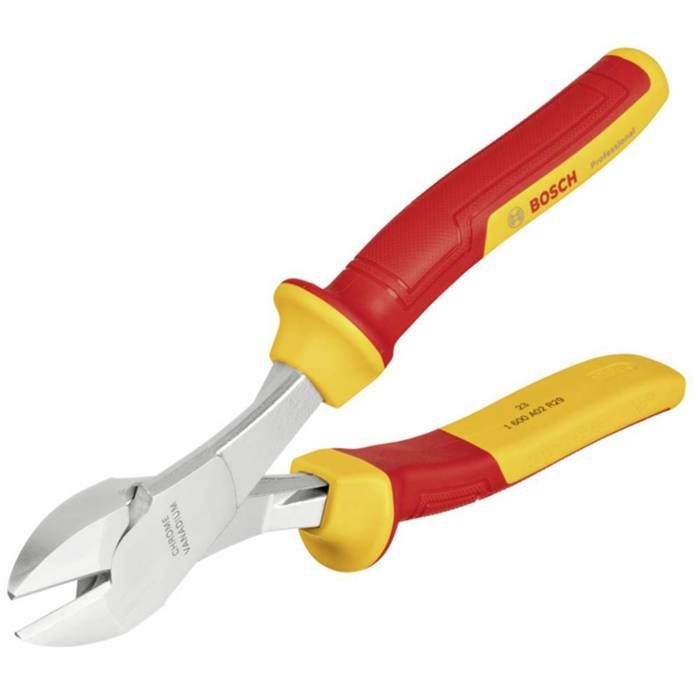 Pince coupante diagonale VDE BOSCH Professional 200 mm - Grand levier isolée 1000 V