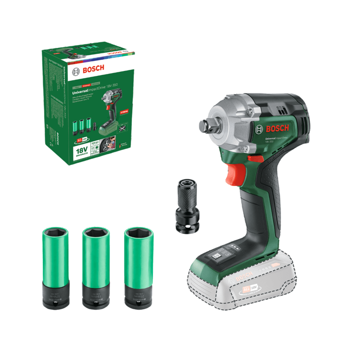 Boulonneuse sans fil Bosch UniversalImpactDrive 18V 350 Couple max 350 Nm 3 vitesses 3400 impactsmin - vue 2