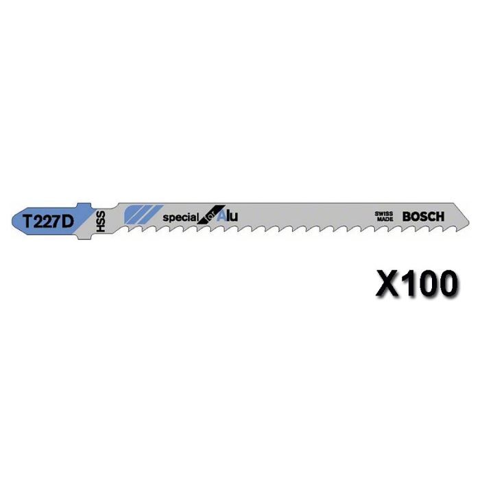 Bosch Lames de scie sauteuse T 227 D Special for Alu 100pc