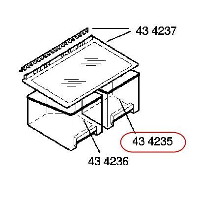 BAC BOITE REFRIGERATEUR 00434235 BAC A LEGUMES