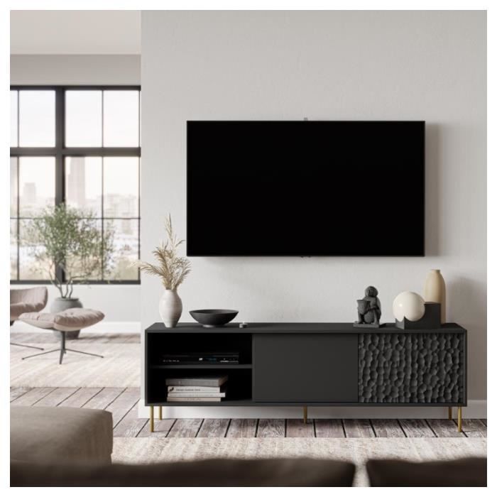 meuble tv 100 x 41 x 105 cm - noir