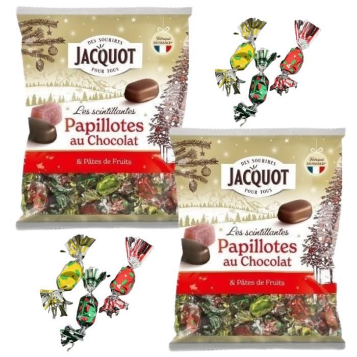 2 sachets de Papillotes fines Jacquot pâtes de fruits et bonbons de