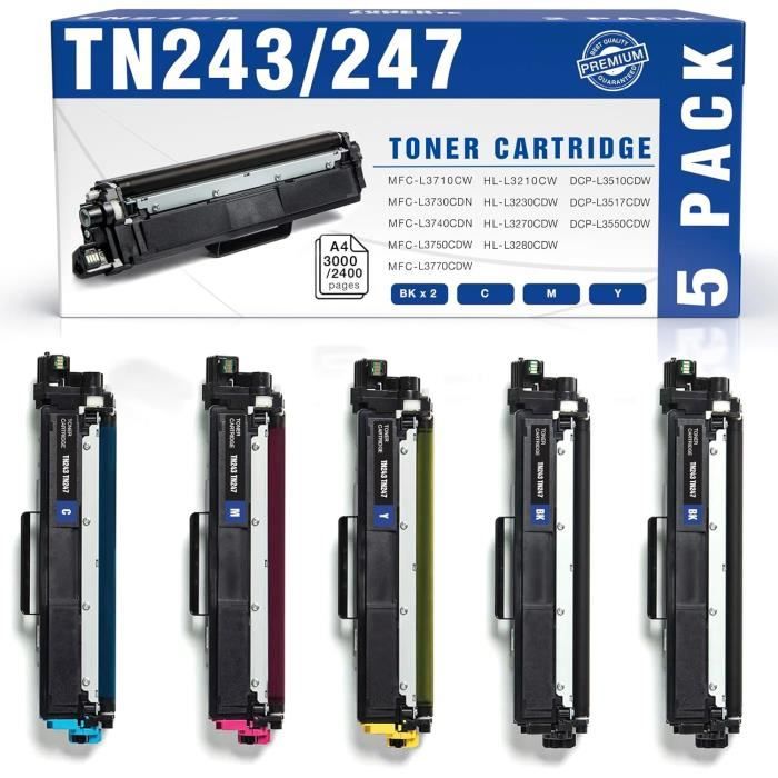 Compatible Brother Tn247 Tn243 Cartouche De Toner Remplacement Pour Tn ...