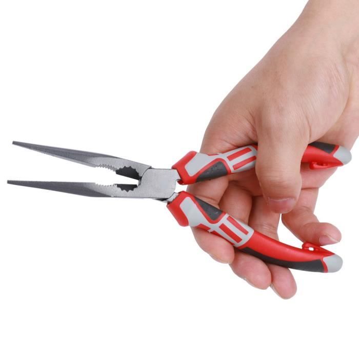 Pinces Mustad – Bec Aiguille Avec Coupe-fil – 6 Pouces – Noir