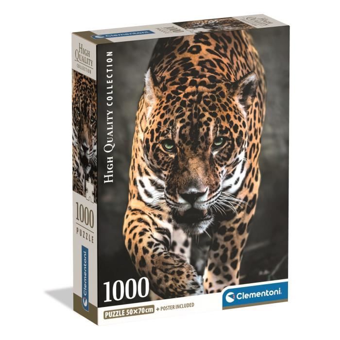 Puzzle Compact 1000 pièces : La Promenade du Jaguar Clementoni Puzzles - vue 2