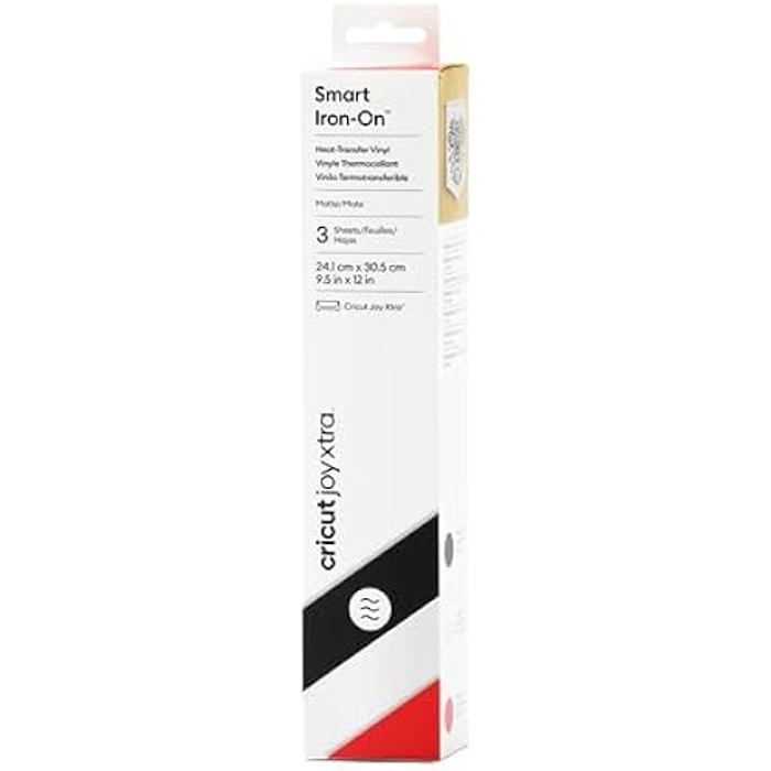 Cricut Smart Vinyl - Feuille permanente pour activités manuelles - 33 x 90 cm - noir - vinyle