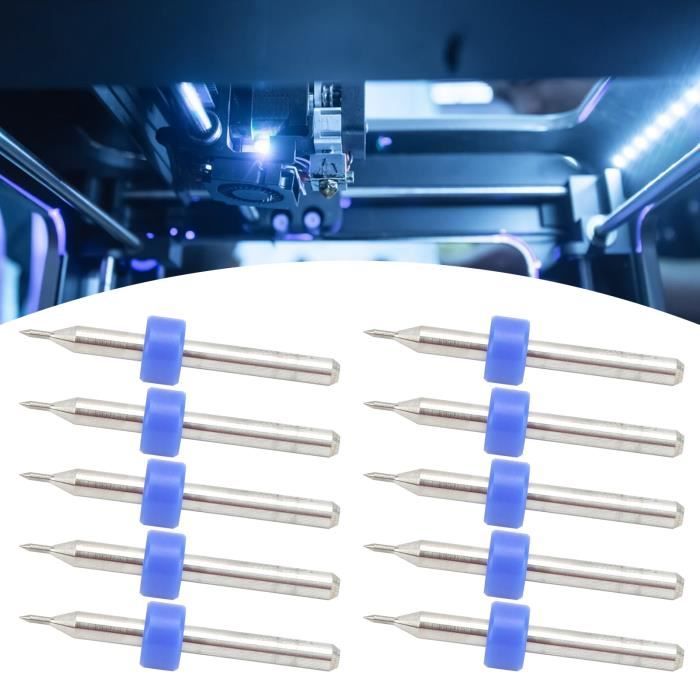 EJ.life Foret de nettoyage 10pcs Buse de Nettoyage 0,8mm Foret Buse d'Aiguille de Nettoyage