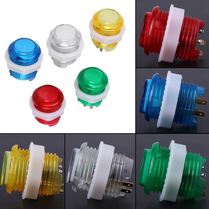 eMagTech 8pcs Bouton Poussoir Compatible avec Arcade Jeux de Machine Multicolore Jeux Vidéo Bouton Jeux Accessoires Remplacement, 4 Couleurs eMagTech 8pcs Bouton Poussoir Compatible avec Arcade Jeux de Machine Multicolore Jeux Vidéo Bouton Jeux Accessoires Remplacement, 4 Couleurs