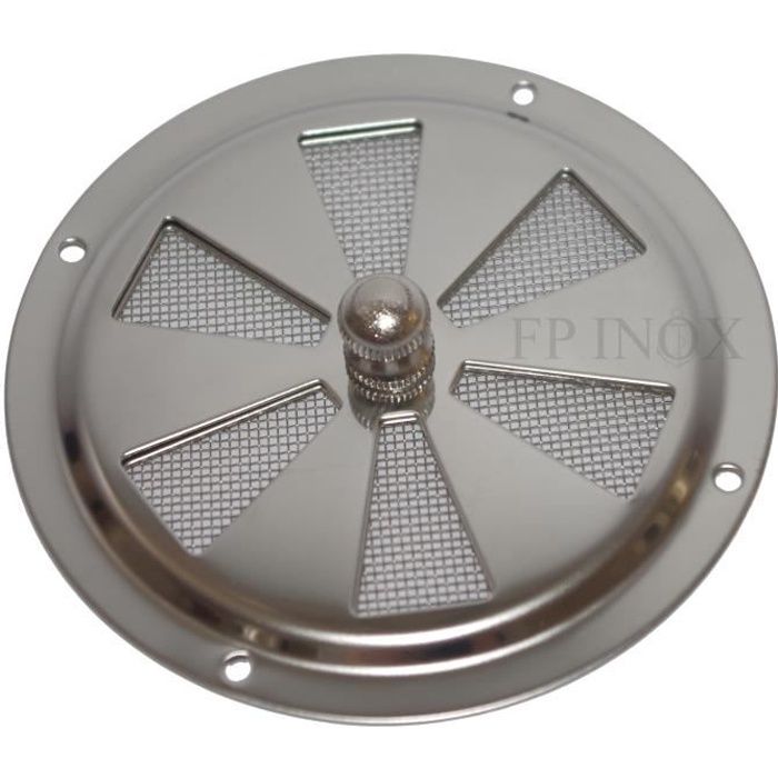 Grille d'aération-ventilation en aluminium anodisé avec filet anti-insectes  20x20cm - DEMLOU - Cdiscount Bricolage