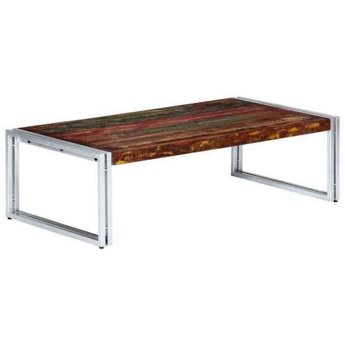 Table de salle à manger - DRFEIFY - Bois de récupération - 120 x 60 x