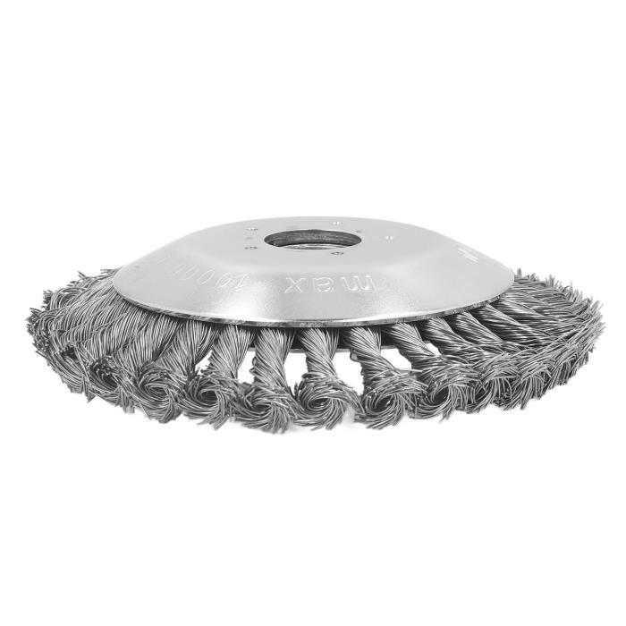 Tête Brosse Débroussailleuse 150 Mm - Fil Acier Pour Désherbage Joints, Mousse, Rouille - Universelle 25 Mm - 7