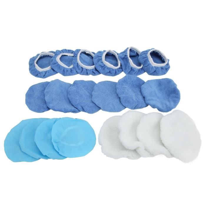Lot De 4 Bonnets De Polissage 240mm - 2 Bonnets En éponges Et 2 Bonnets