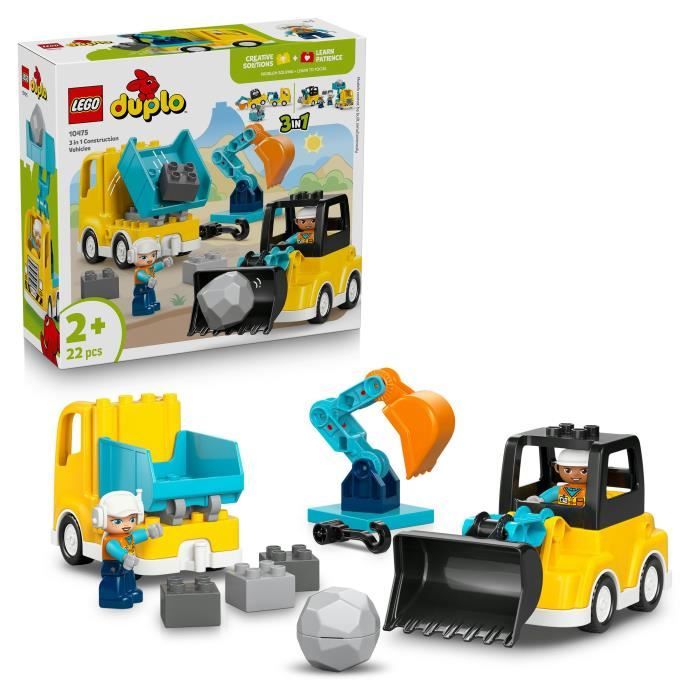 LEGO DUPLO Town Véhicules de Chantier 3-en-1 10475 - vue 7
