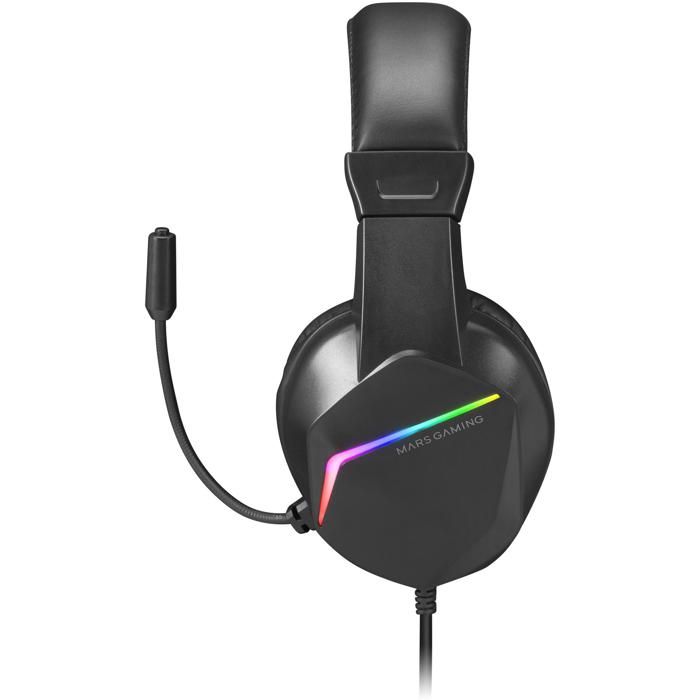 Casque Gaming - Mars Gaming - MH122 - Intra-auriculaire - Microphone - RGB rétro-éclairé