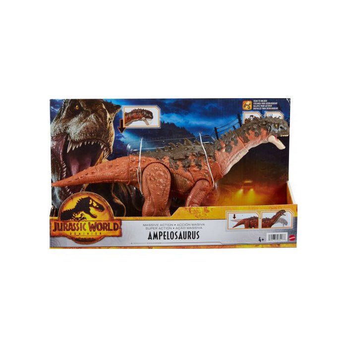 Coffret dinosaure tyrannosaurus rex 43 cm - articule - dino extreme damage - jurassic world - mattel hgc19- Figurines et mondes imaginaires - Jeux d'imagination