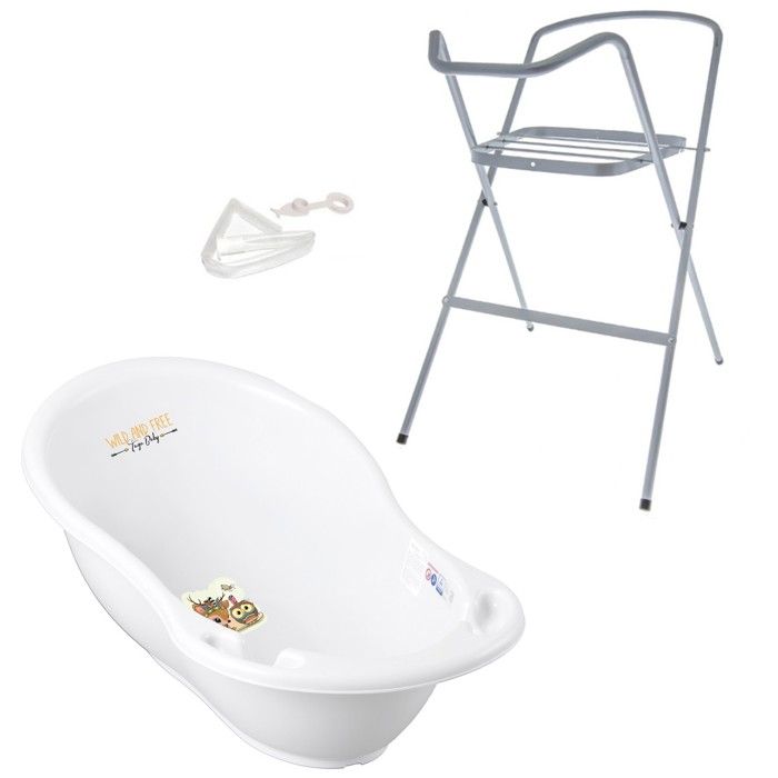 Baignoire Bebe Thermometre Blanc Biche 86 Cm Pied Tuyau Cdiscount Bricolage