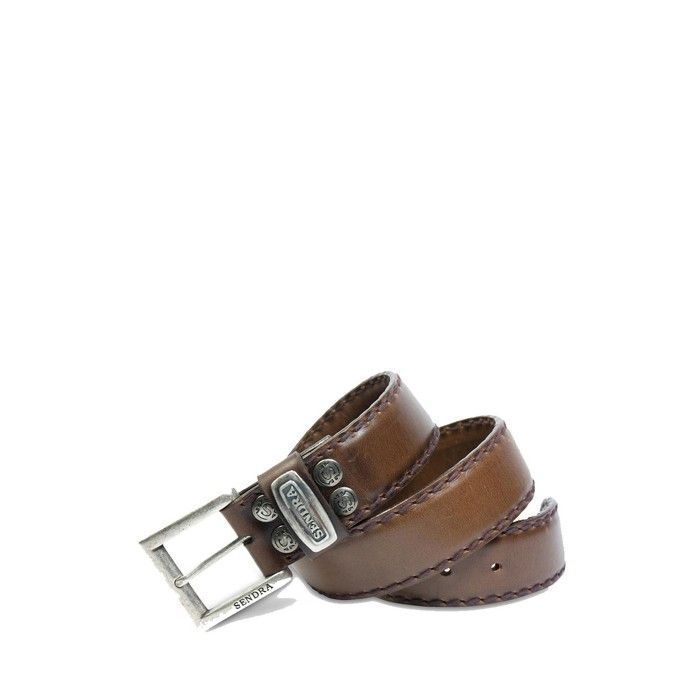 Ceinture Homme En Cuir Sendra - Taille 80, Marron - Style Western - Neuf Avec étiquettes