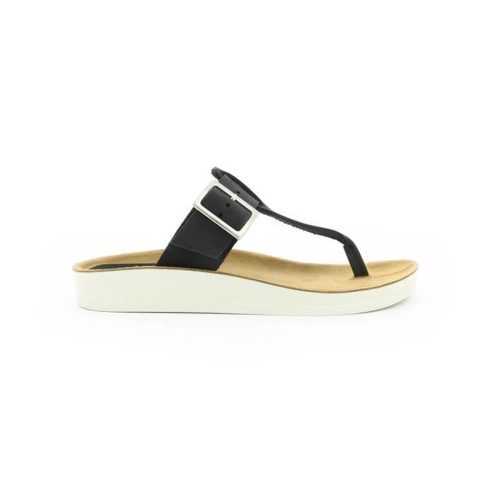 tong cuir femme kickers