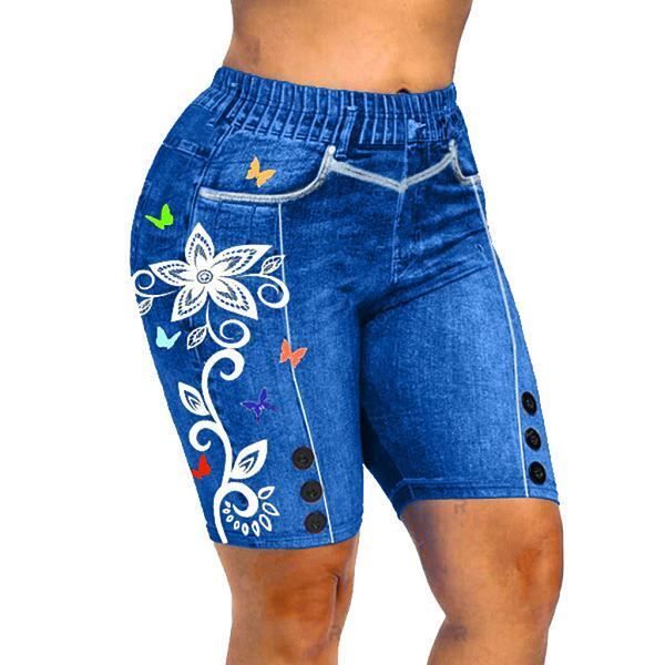 Faux denim shorts hotsell