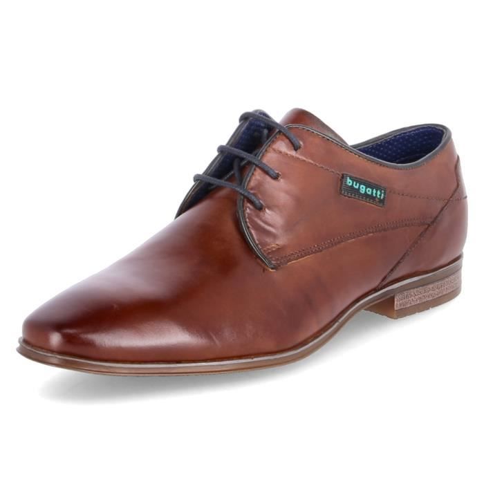 Bugatti Baskets - BUGATTI - Morino - Cuir - Lacets - Homme/Adulte - Marron