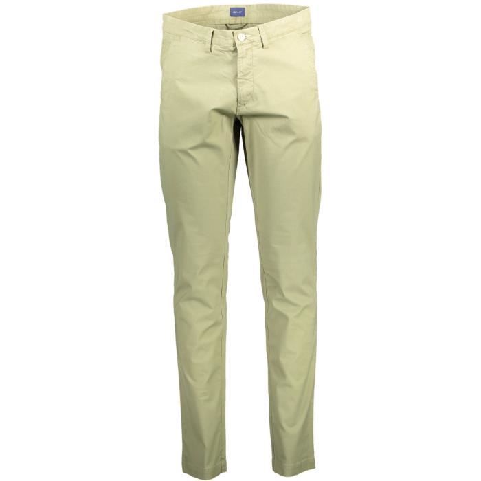 GANT Pantalon Homme Vert Textile SF12658