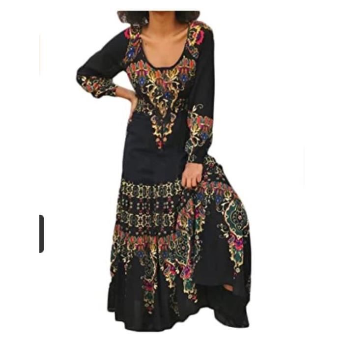Robe décontractée à imprimé blocs de couleurs avec revers et lacets