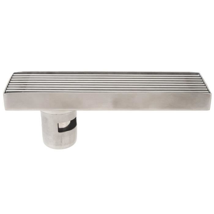 GQQG Linéaire Longue Douche Vidange De Sol Avec Filtre Amovible, Rectangulaire Drain De Douche, Drainage Rapide, Caniveau De Douche En Acier