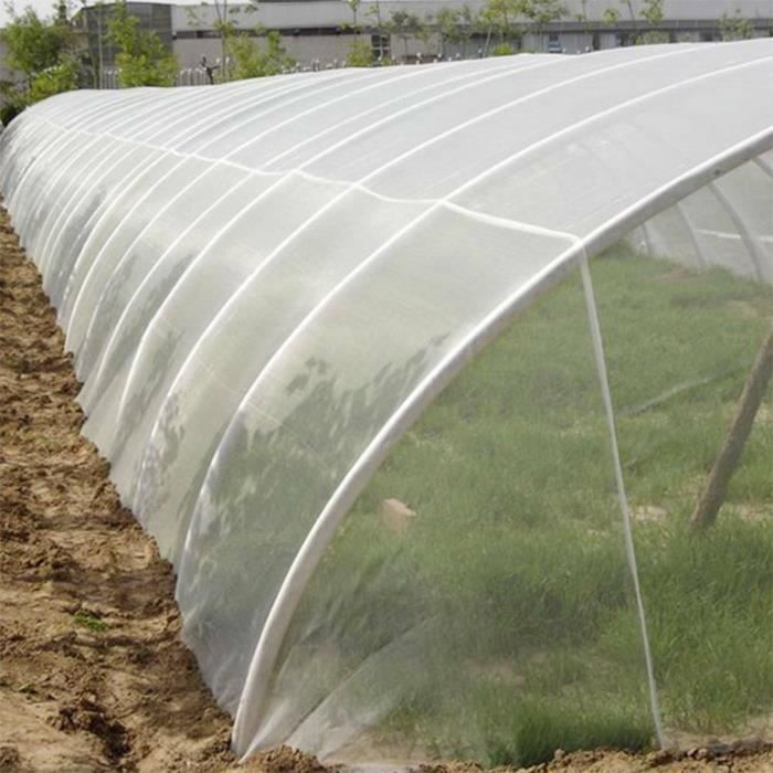 Filet de protection anti-insectes en maille fine pour jardin, serre, plantes, fruits, fleurs, cultures 2x5m