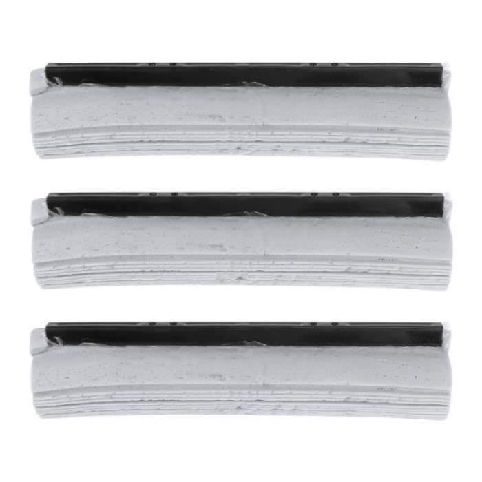 Lot De 2 Têtes De Recharge Pour Balai Plat - Éponge PVA Gris Super Absorbante - Pour Nettoyage Sols Humides Et Secs