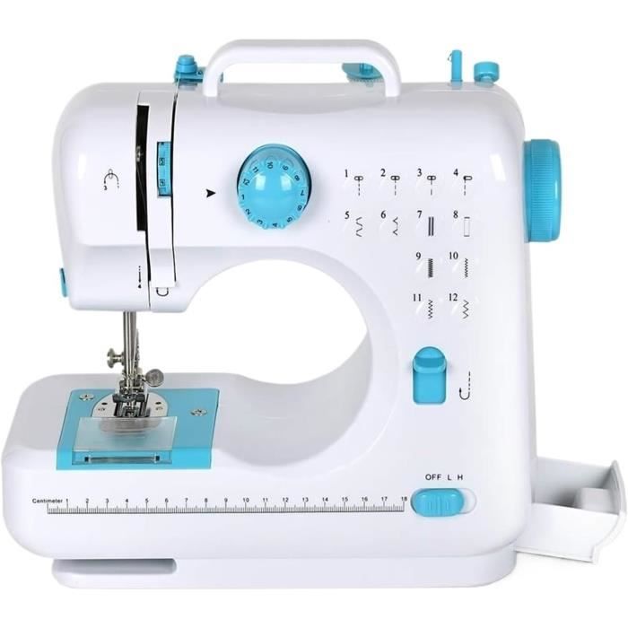 Machine à Coudre MARIG Pour Débutants Et Enfants - 12 Points De Couture, Pédale Incluse, Facile à Utiliser - Parfaite Pour Les Premiers Projets