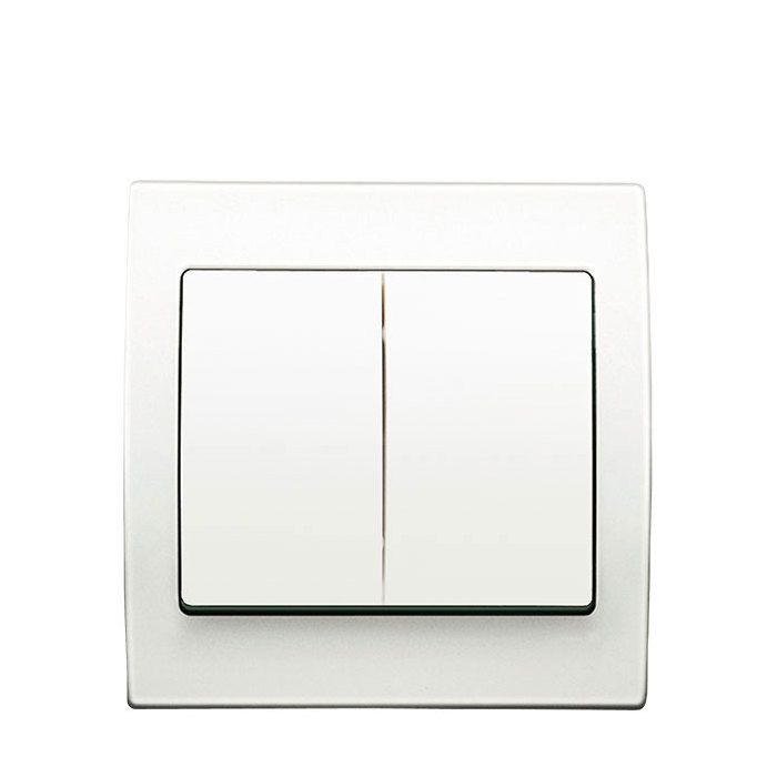 Va et Vient + Poussoir Delta Iris + Plaque basic