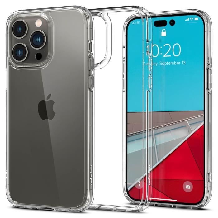 Coque - SPIGEN - Ultra Hybrid - Transparent - Protection antichoc - Compatible charge sans fil