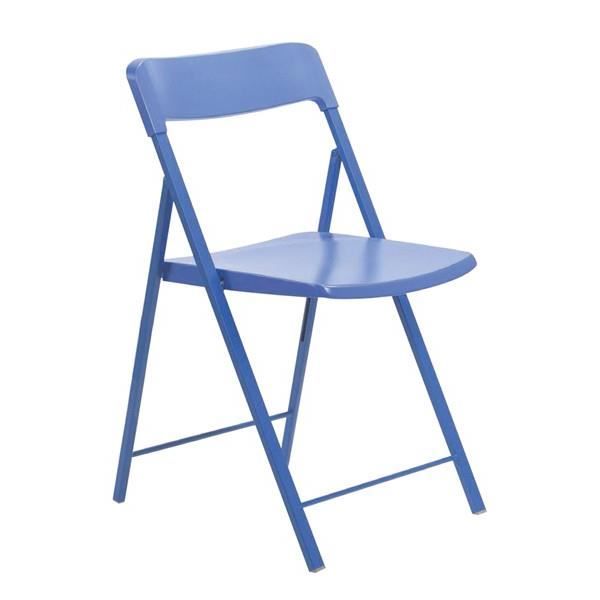 Rouge Yata Home Lot de 6 Chaises Pliantes PVC Bleu Métal Argent Contemporain Salle à Manger Salon Cuisine Bureau Chambre 44x45x78.5cm 