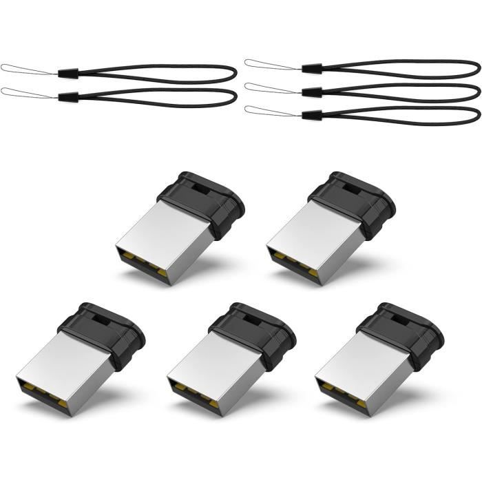 Lot de 5 Clé USB 32 Go 2.0 Ultra Mini, Clé USB 32 Go Mini Stockage ...