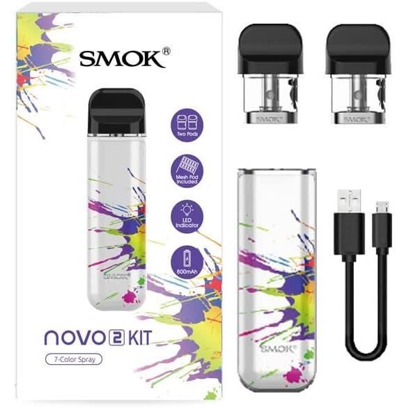 SMOK Novo 2 Kit – Pod-System Mit 800 MAh Akku, 2 Ml Pods (Mesh 1.0 & DC 1.4 Ohm)