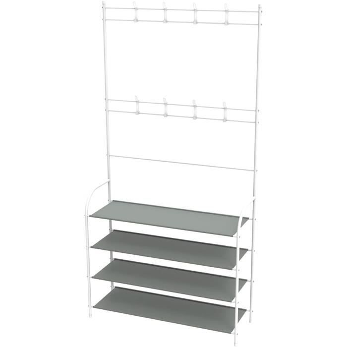 Porte-Manteau Sur Pied En Bambou – Stable, Avec Roulettes, Charge 15 Kg, Dimensions 107x47x37 Cm