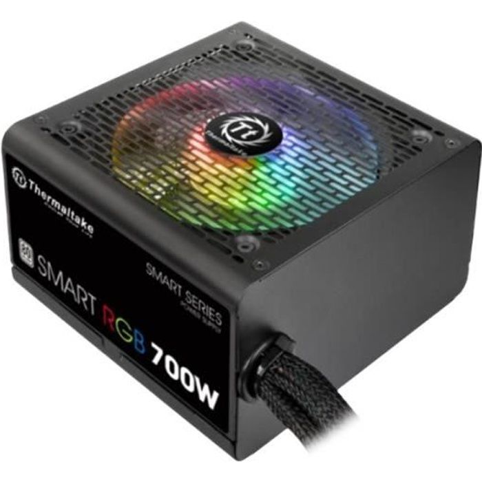 THERMALTAKE Alimentation PC Smart RGB 700W – Certifiée 80PLUS