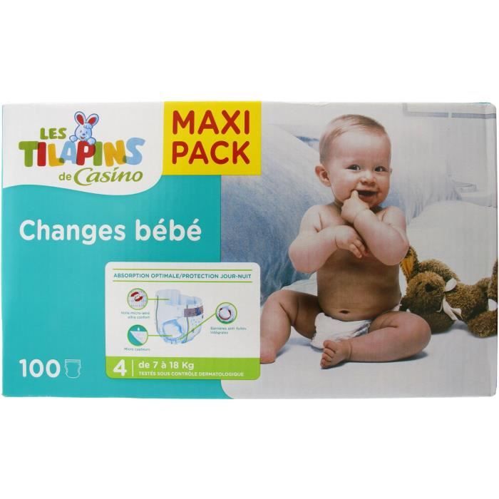 Les Tilapins 100 Couches Taille 4 Cdiscount Puericulture Eveil Bebe