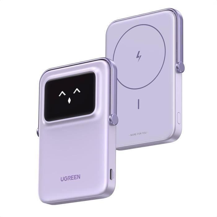 Batterie Externe - UGREEN - PB571 - 5000mAh - Charge Magnétique - USB-C
