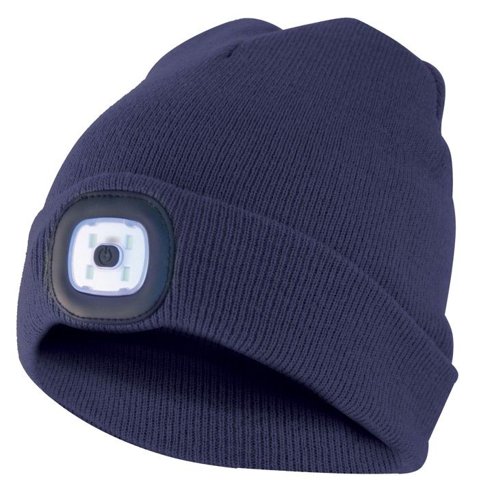 Lampe Electrique - Lampe De Poche - LIGHTHOUSE : Bonnet avec frontale LED rechargeable. Bleu Lampe Electrique - Lampe De Poche - LIGHTHOUSE : Bonnet avec frontale LED rechargeable. Bleu