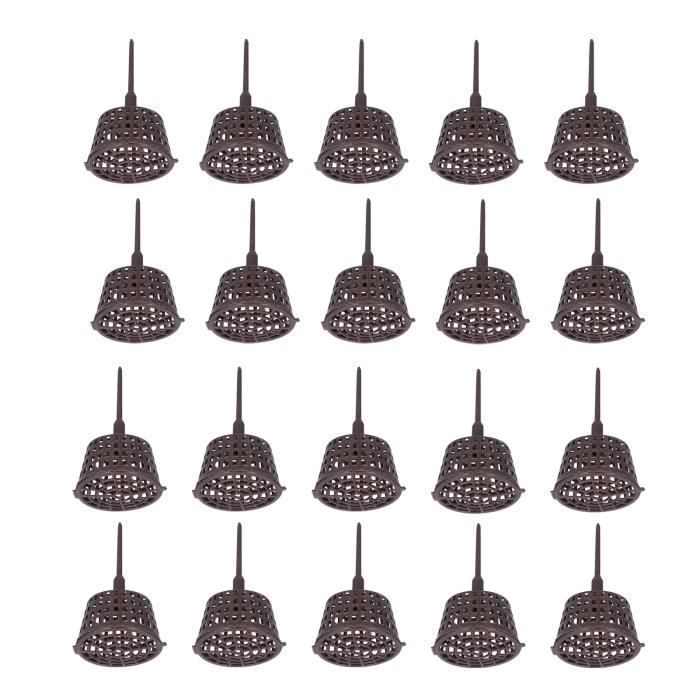 AMOYER 10 Mini Paniers à Engrais En Acier Inoxydable Pour Bonsaï Et Plantes En Pot - Boîte à Engrais Granulaire - Accessoire Jardinage Pratique